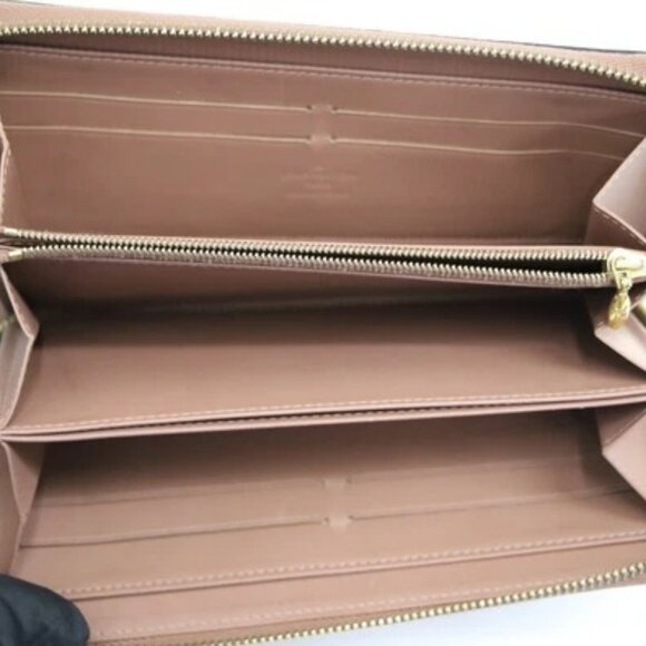 Louis Vuitton Monogram Vernis Patent Leather Zippy Around Long Wallet - Beige - Picture 2 of 16